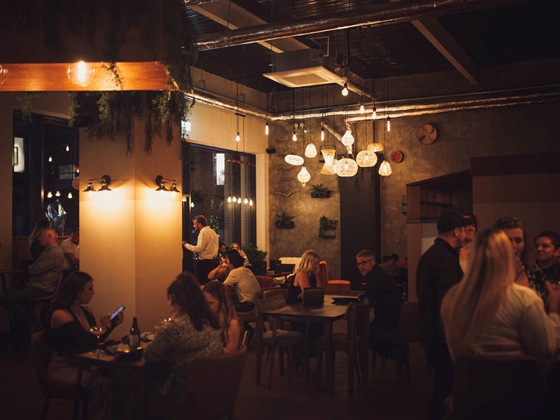 The interior of LYKKE Sheffield.