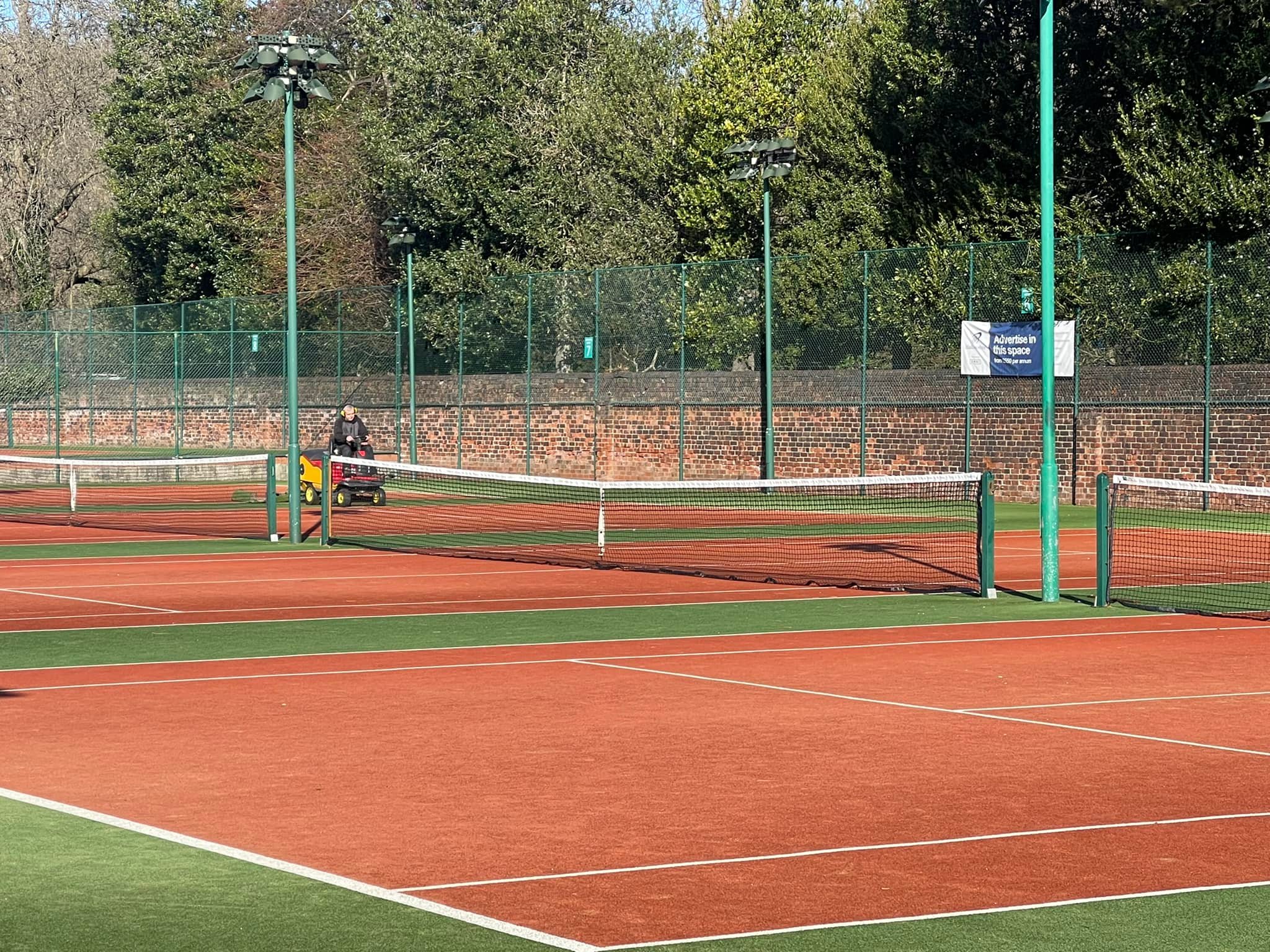 Outdoor tennis courts at the Hallamshire Tennis And Squash Club.