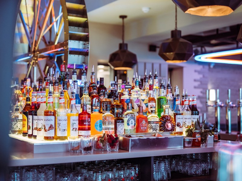 The bar at Mr Wilson's.