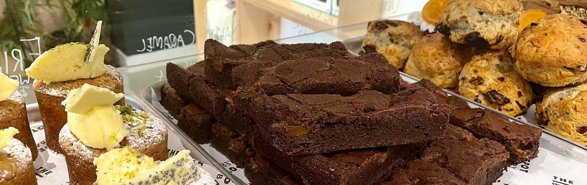 A selection of cakes, on the counter, at The Coach House (Hillsborough Park).