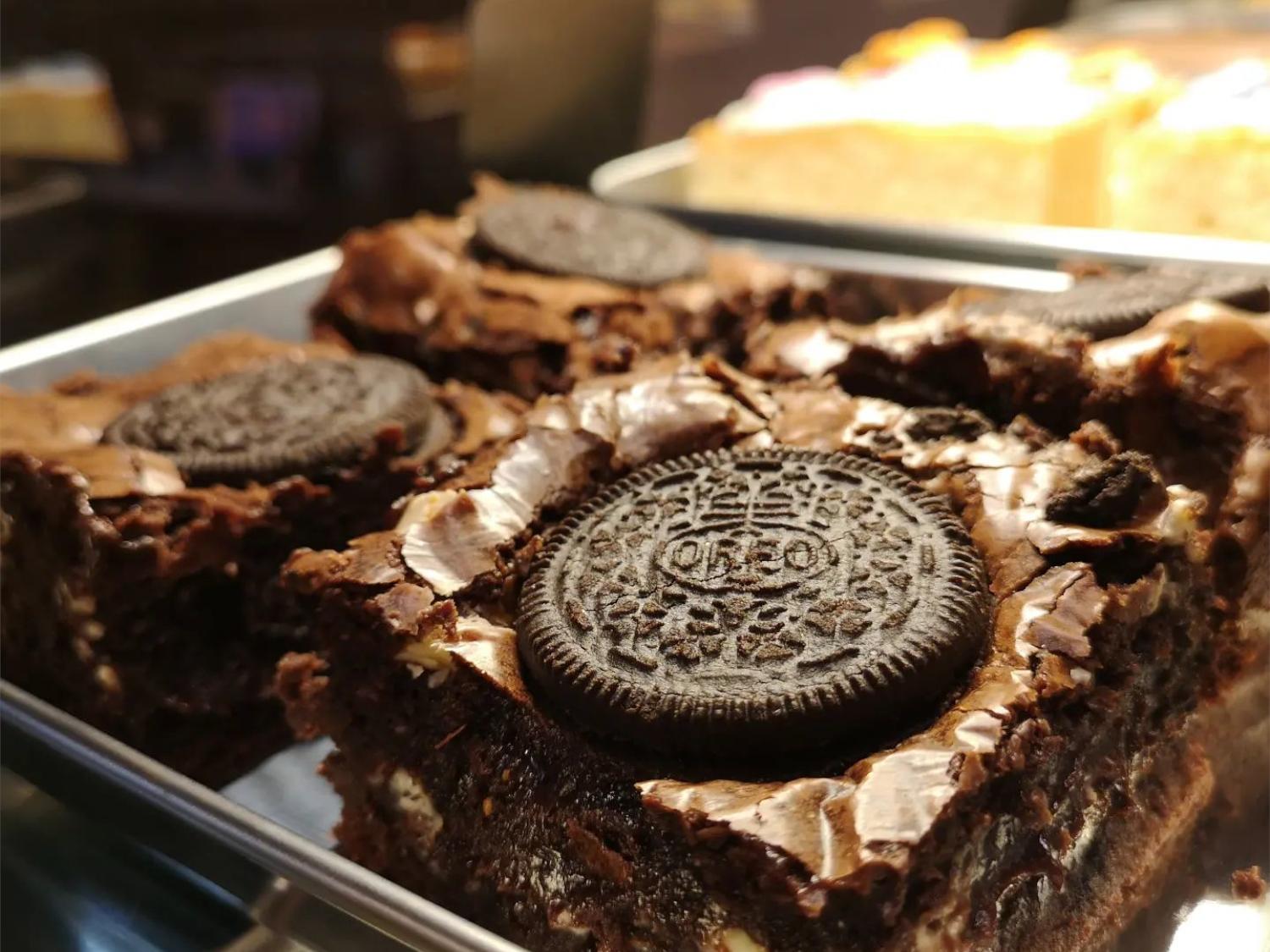 Orio brownies at the Builder's Brew Café