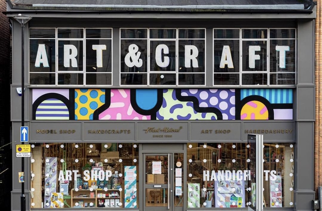 The exterior of the Fred Aldous Sheffield shop.