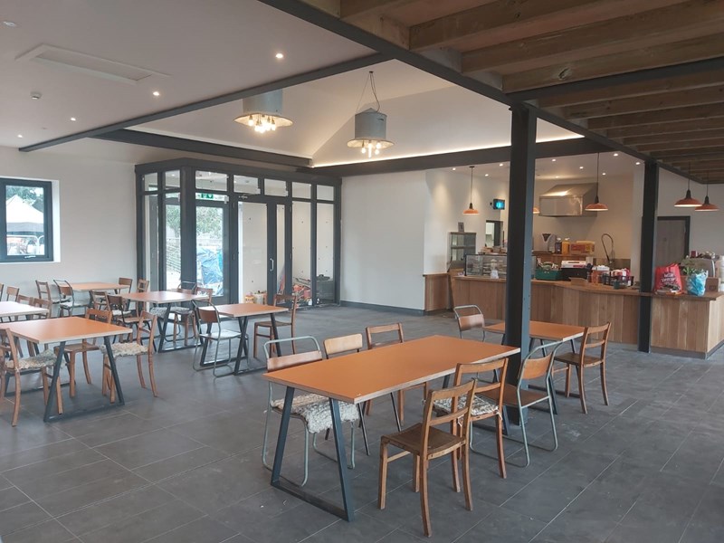 The cafe at Whirlow Hall Farm.