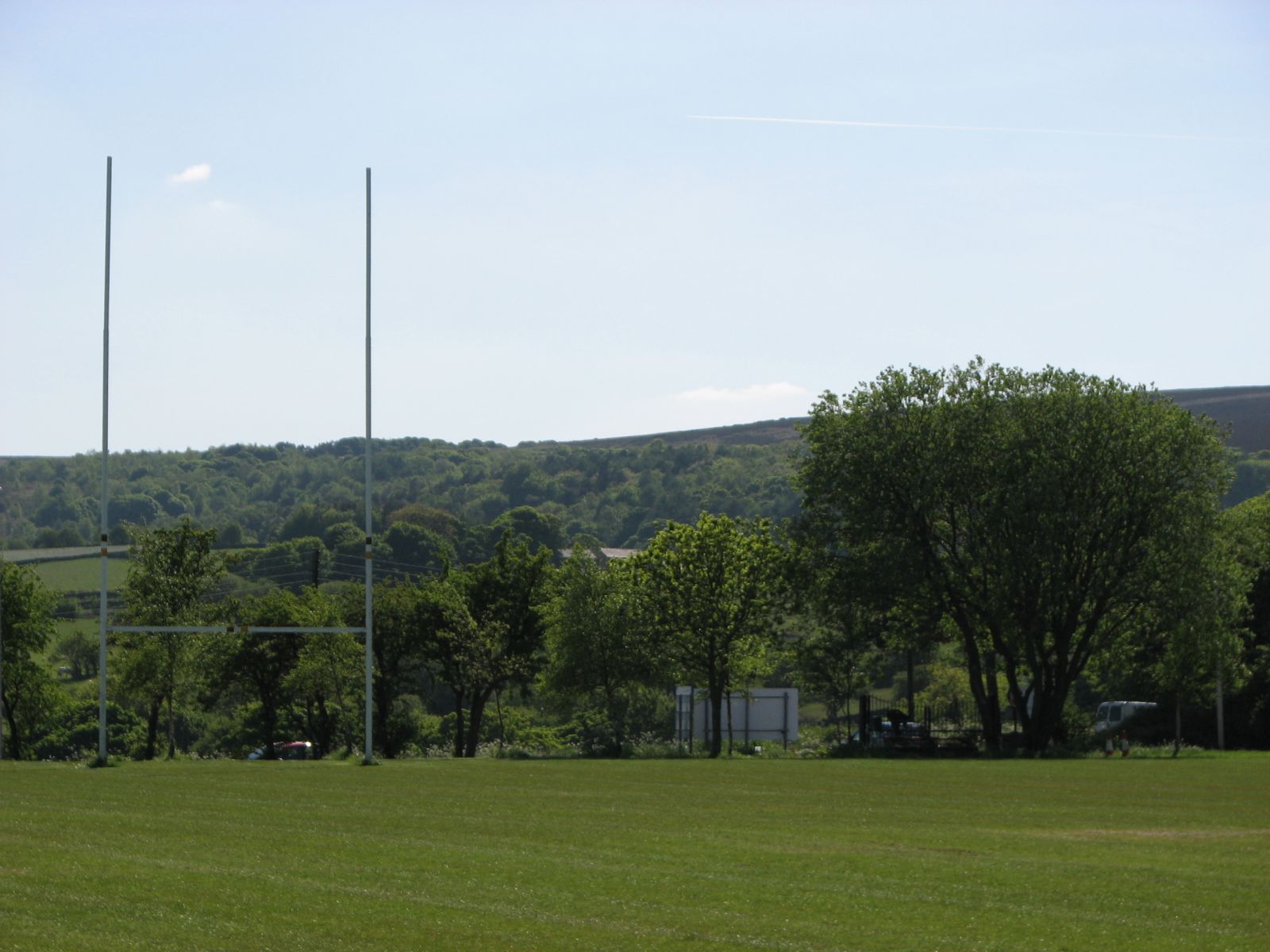 The pitch at the Sheffield Tigers RUFC ground.
