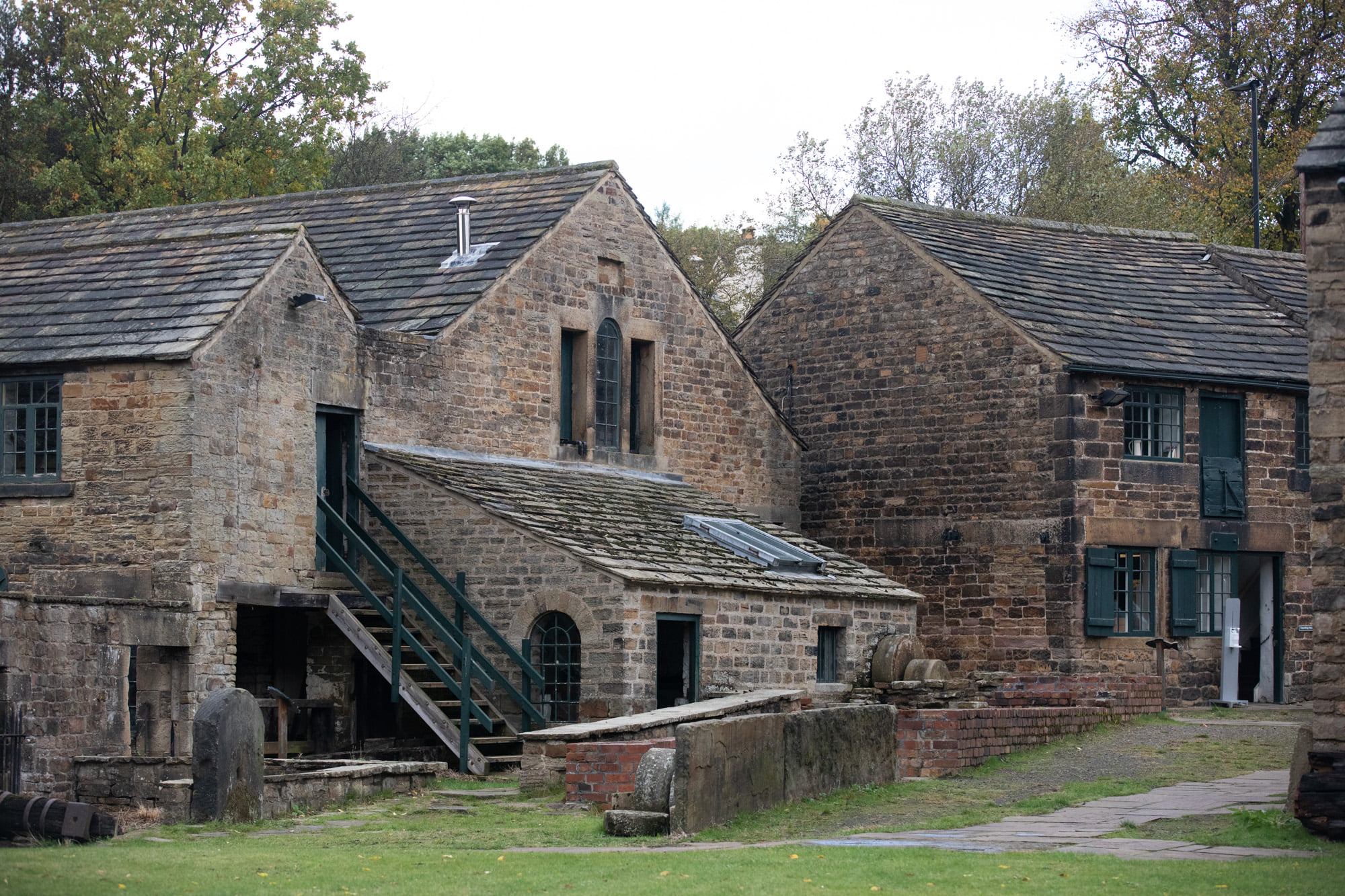 Some of the buildings at the Abbeydale Industrial Hamlet.