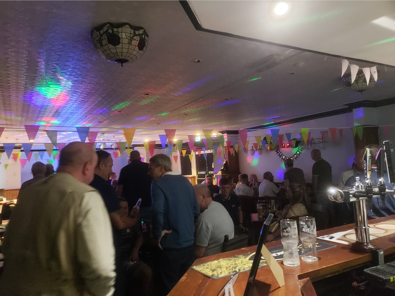 The Centre Spot at night filled with customers.