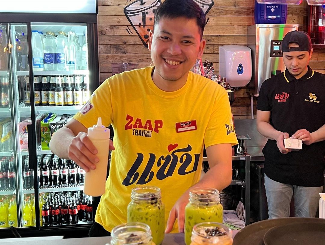 Bar staff at Zaap Thai Street Food.