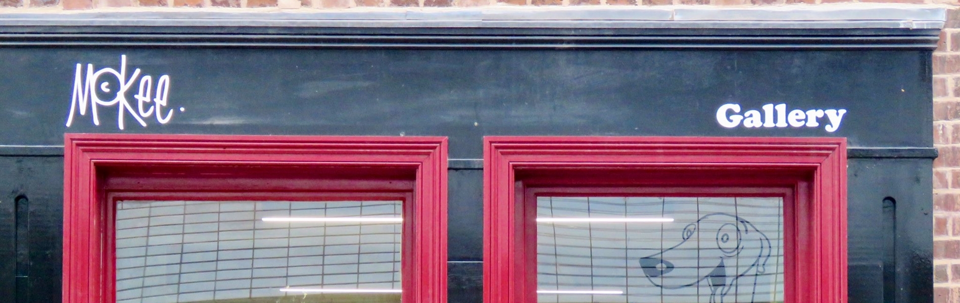 The entrance to the McKee Gallery.