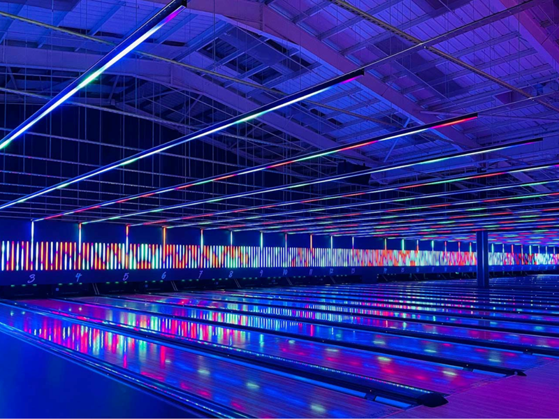 Bowling lanes at Tenpin Sheffield
