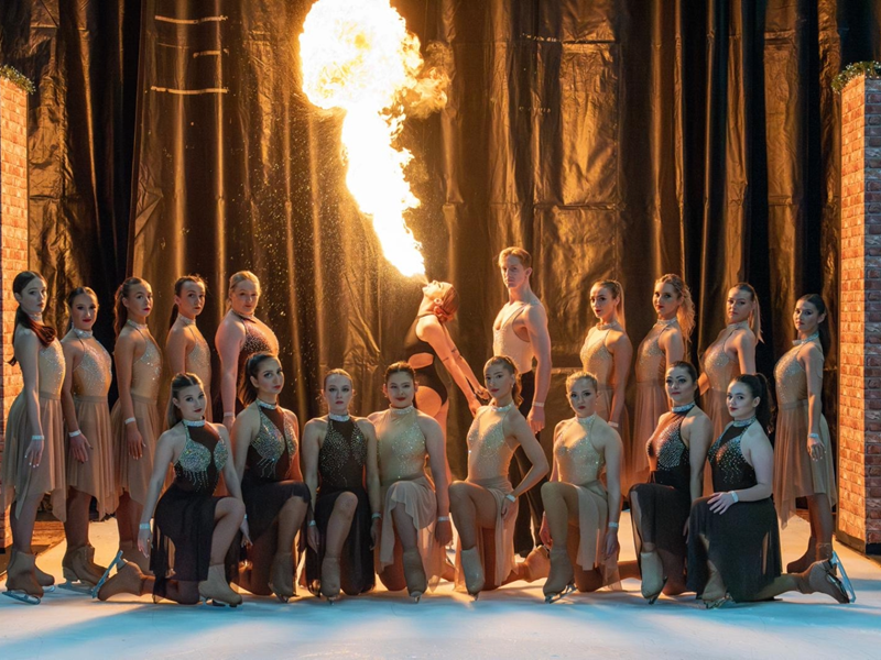 The cast of Defying Gravity On Ice.