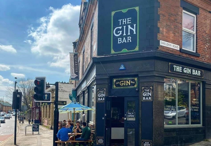 Exterior of The Gin Bar at Vintedge.