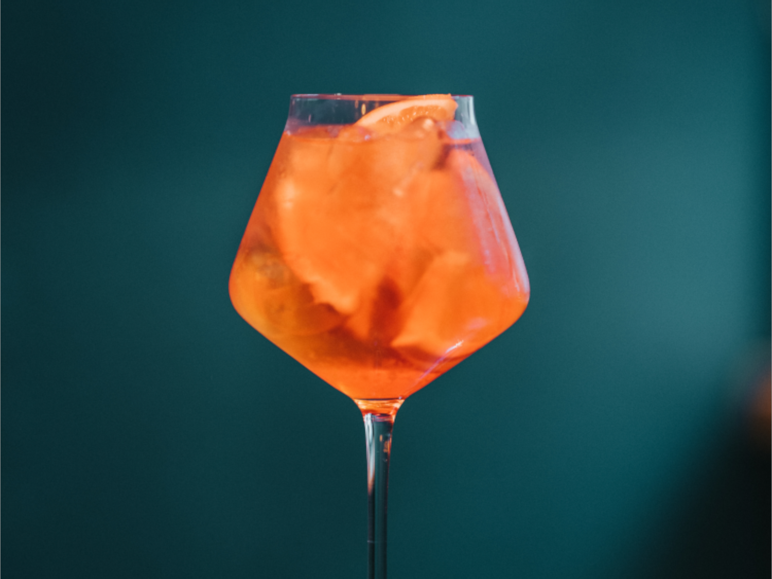 An orange cocktail.