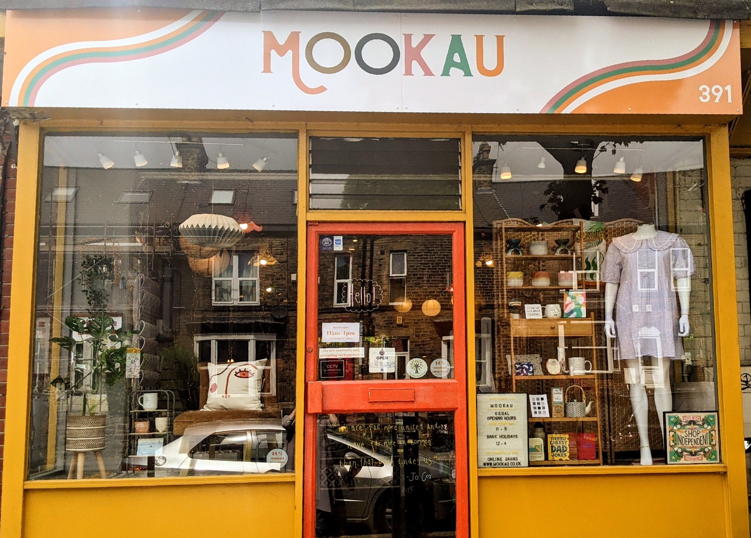 The exterior of Mookau.