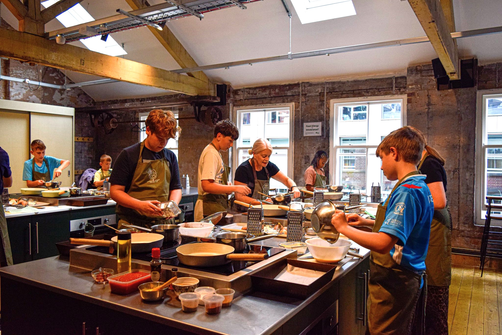 A cookery workshop at the Blend Culinary Foundation.