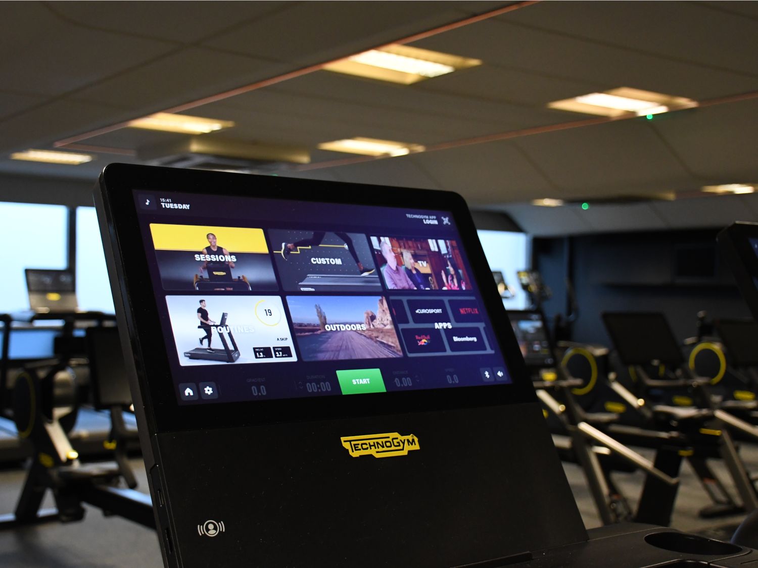 Inside the Goodwin Sports Centre.