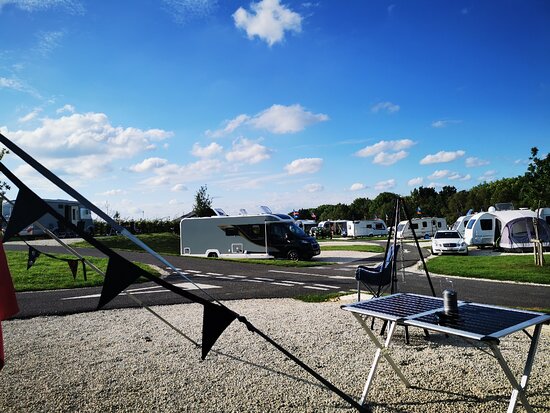 View of Waleswood Caravan and Camping Park with caravans.
