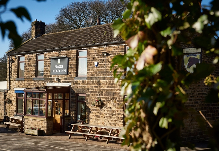 Exterior of The Nags Head Inn.