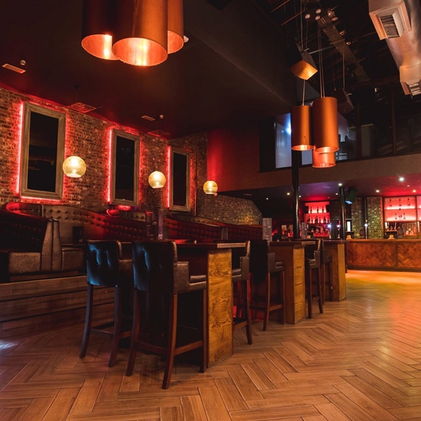 Interior shot of Crystal.