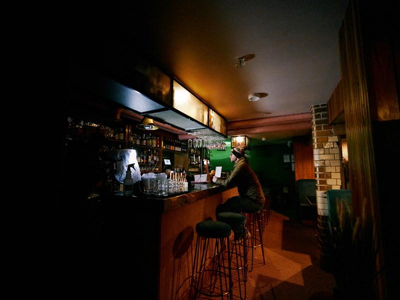 The interior of Public.