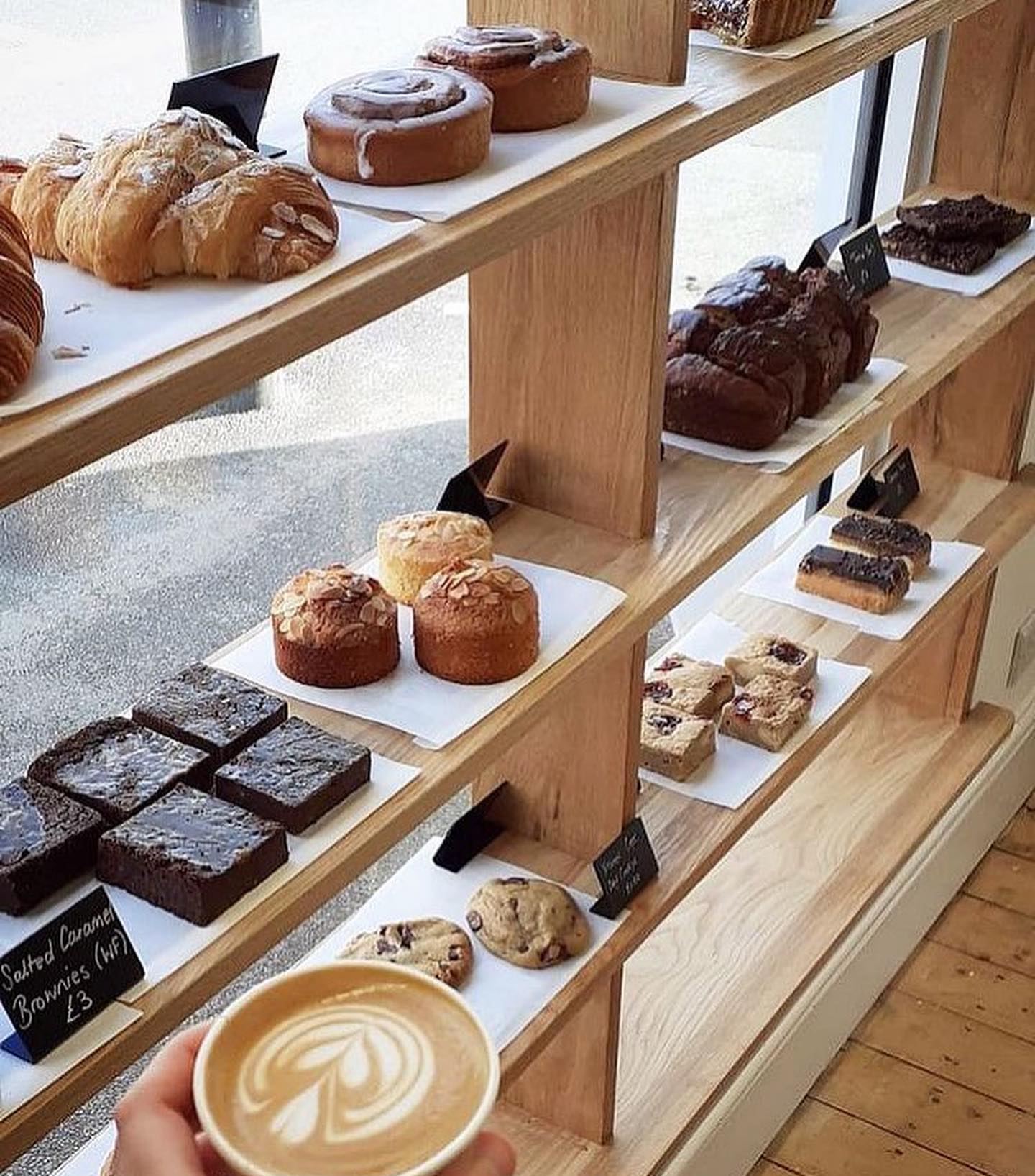 Cakes and pastries on display at the Corner Store.