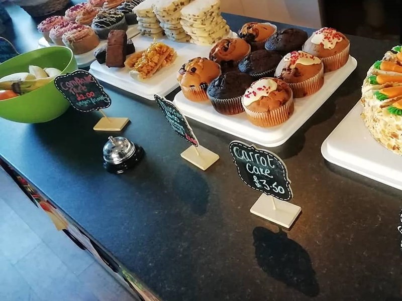 Food at the Extra Life Gaming Lounge.