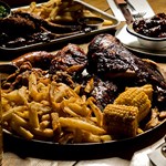 Food at Smoke BBQ.