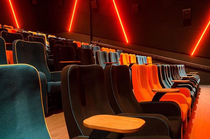 Seating at The Light Cinema.