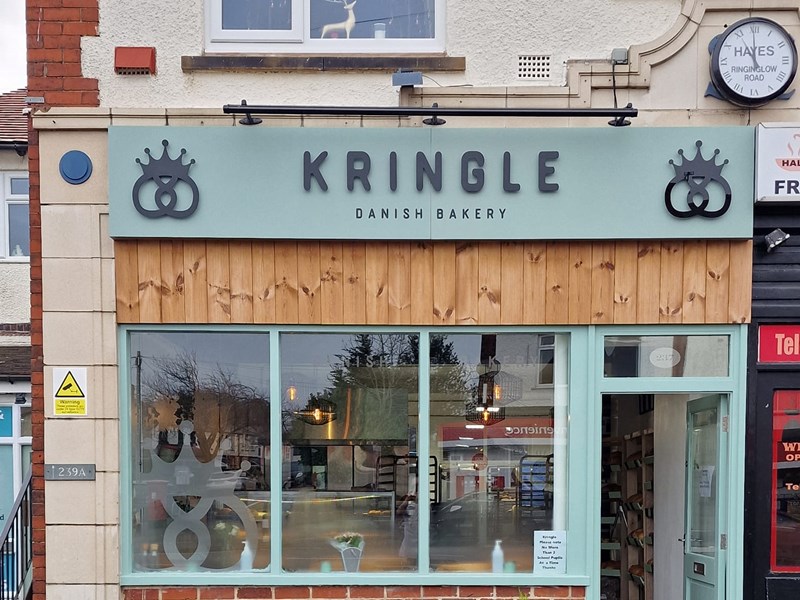 Exterior of Kringle Danish Bakery.