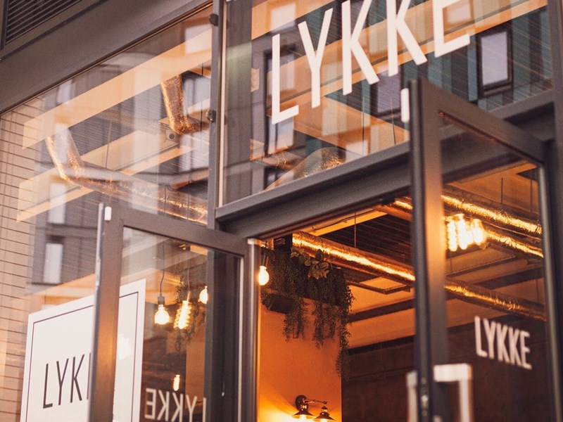 The exterior of LYKKE.