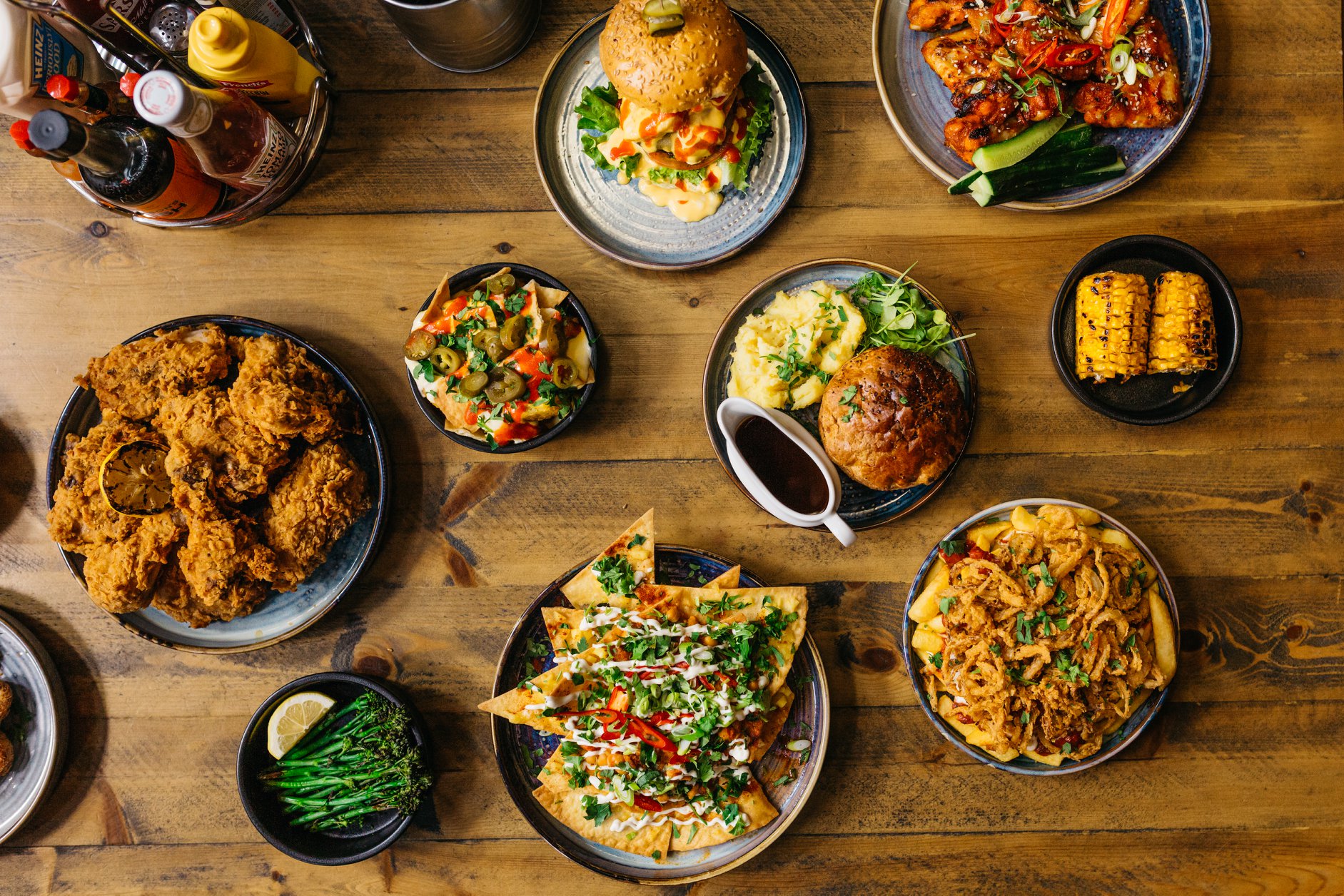 A selection of food at Bungalows & Bears.