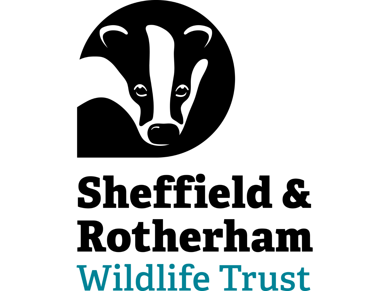 Sheffield and Rotherham Wildlife Trust logo, which has an illustration of a badger over the words Sheffield and Rotherham Wildlife Trust.