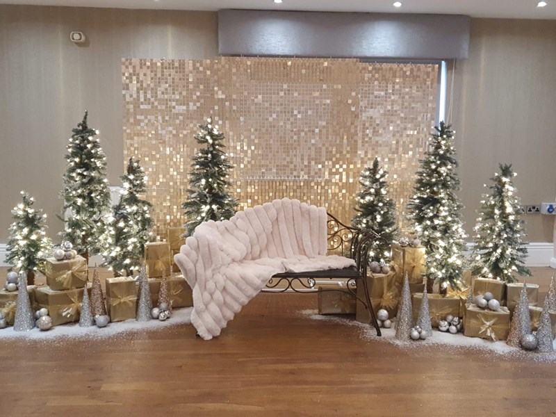 A display of Christmas Trees.