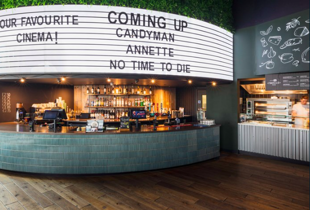 The bar at The Light Cinema.