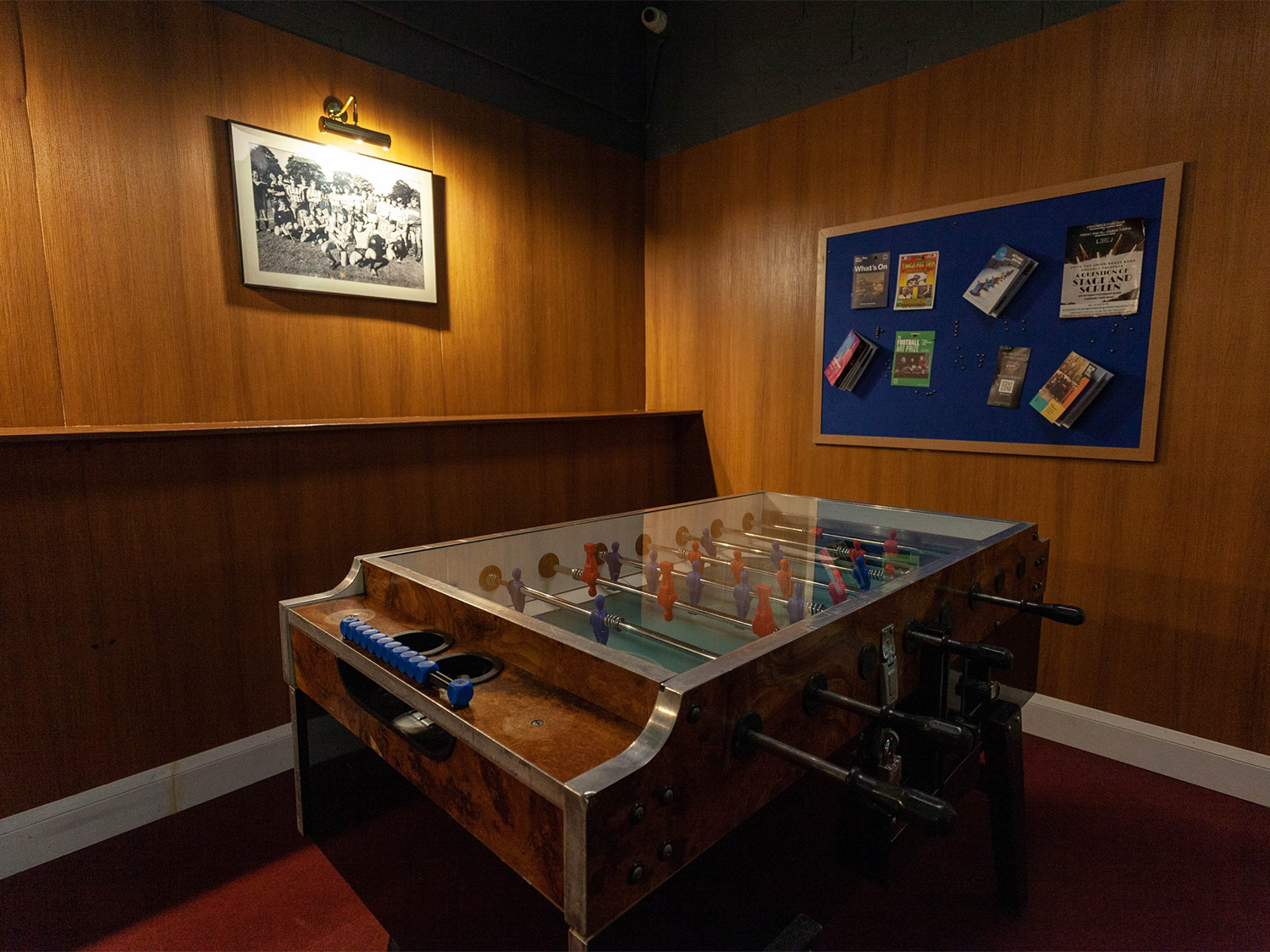 The Fussball table at Neepsend Social Club & Canteen