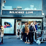 People waiting outside Delicious Clam before a gig.