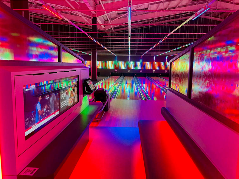 Bowling lanes at Tenpin Sheffield