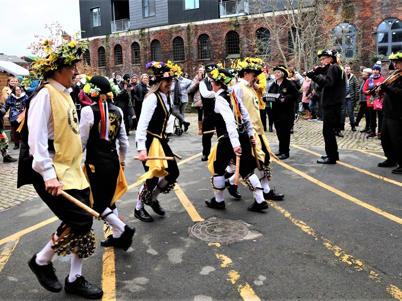 Morris dancers and Kelham Island Museum