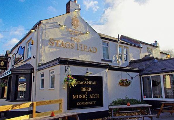 The exterior of The Stag's Head.