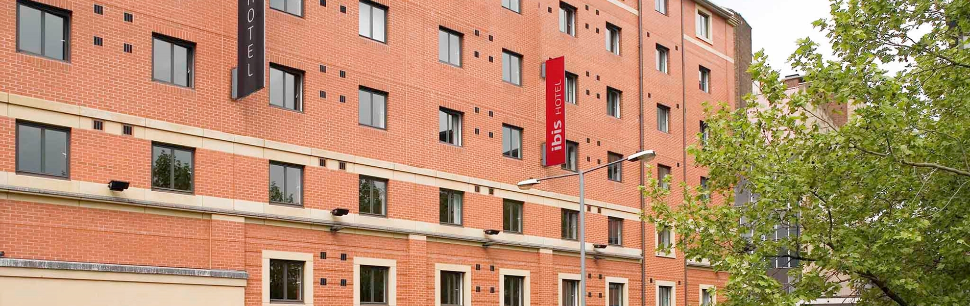 The exterior of Ibis hotel in Sheffield city centre.