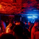 crowd of people in FirePit Rocks Bar and BBQ.