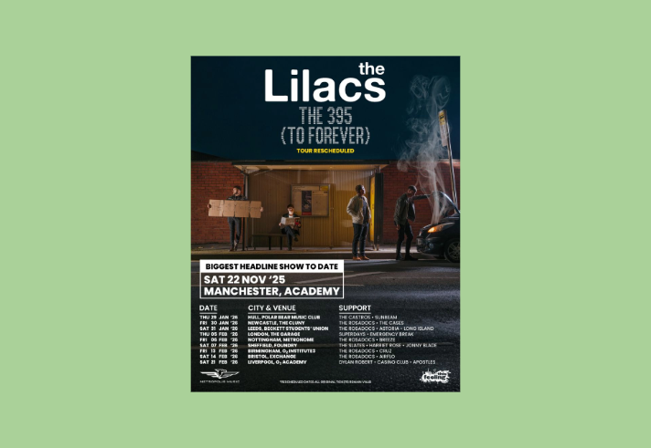 Poster for The Lilacs gig at The Foundry.