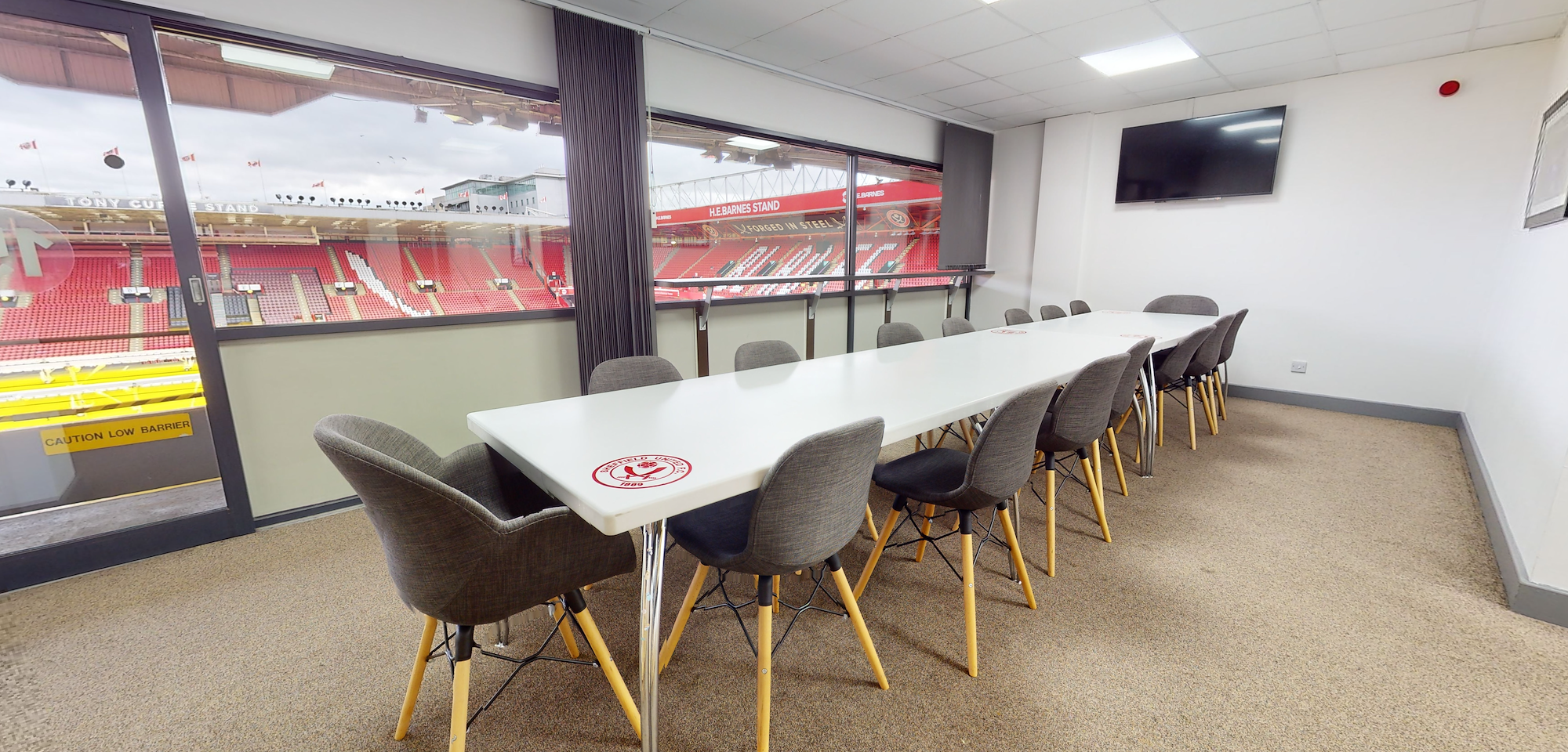 Executive box, John Street side of the Stadium, 3rd floor