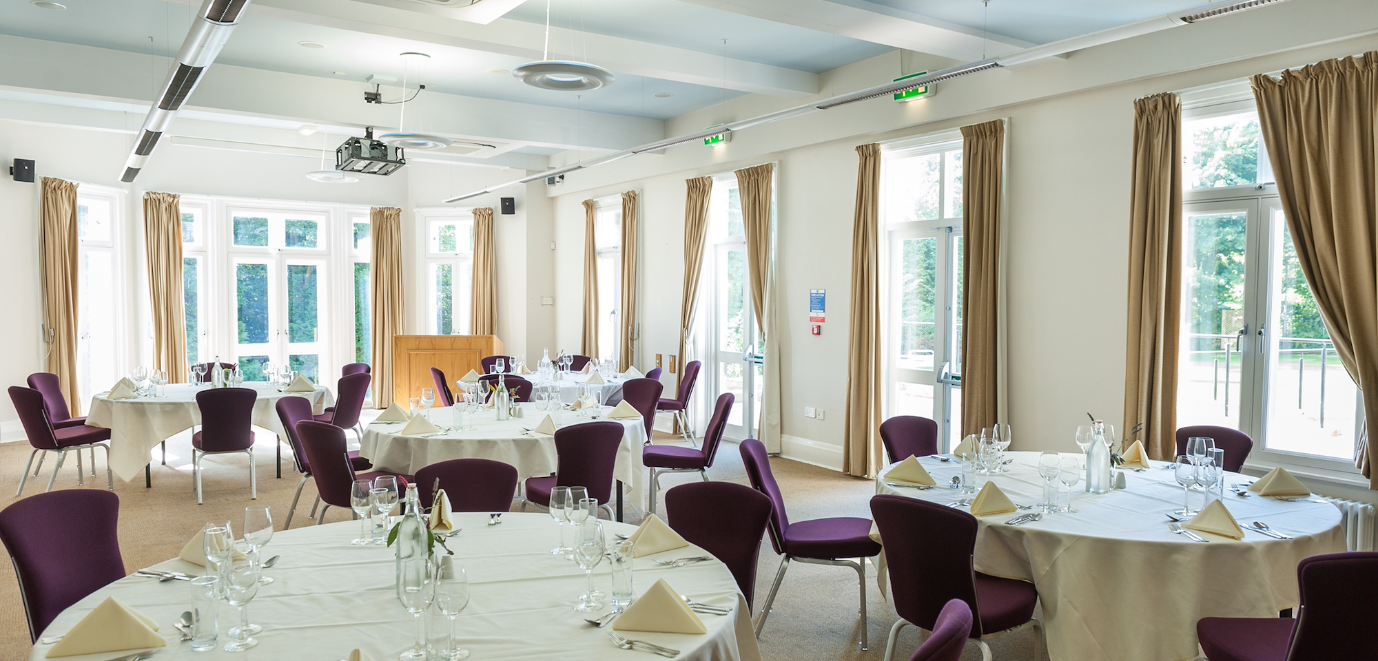 the Dining Room set up for a Dinner