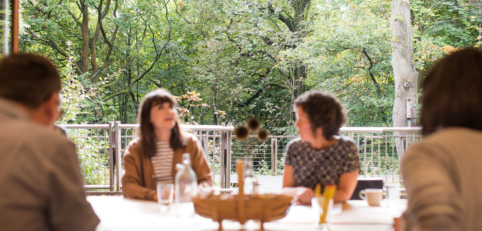 View onto the woods from Sycamore Suite