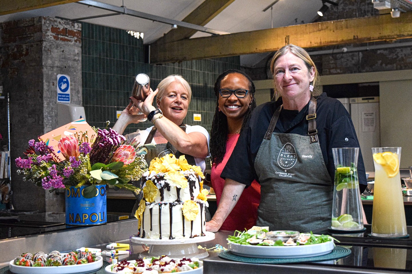 Cake making workshop at the Blend Culinary Foundation.