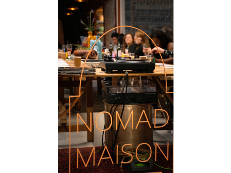 An arts and craft activity taking place at Nomad Maison.