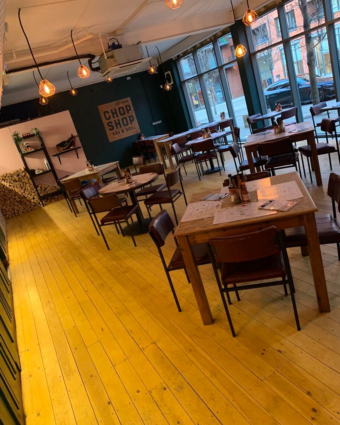 Interior of the Chop Shop Bar & Grill..