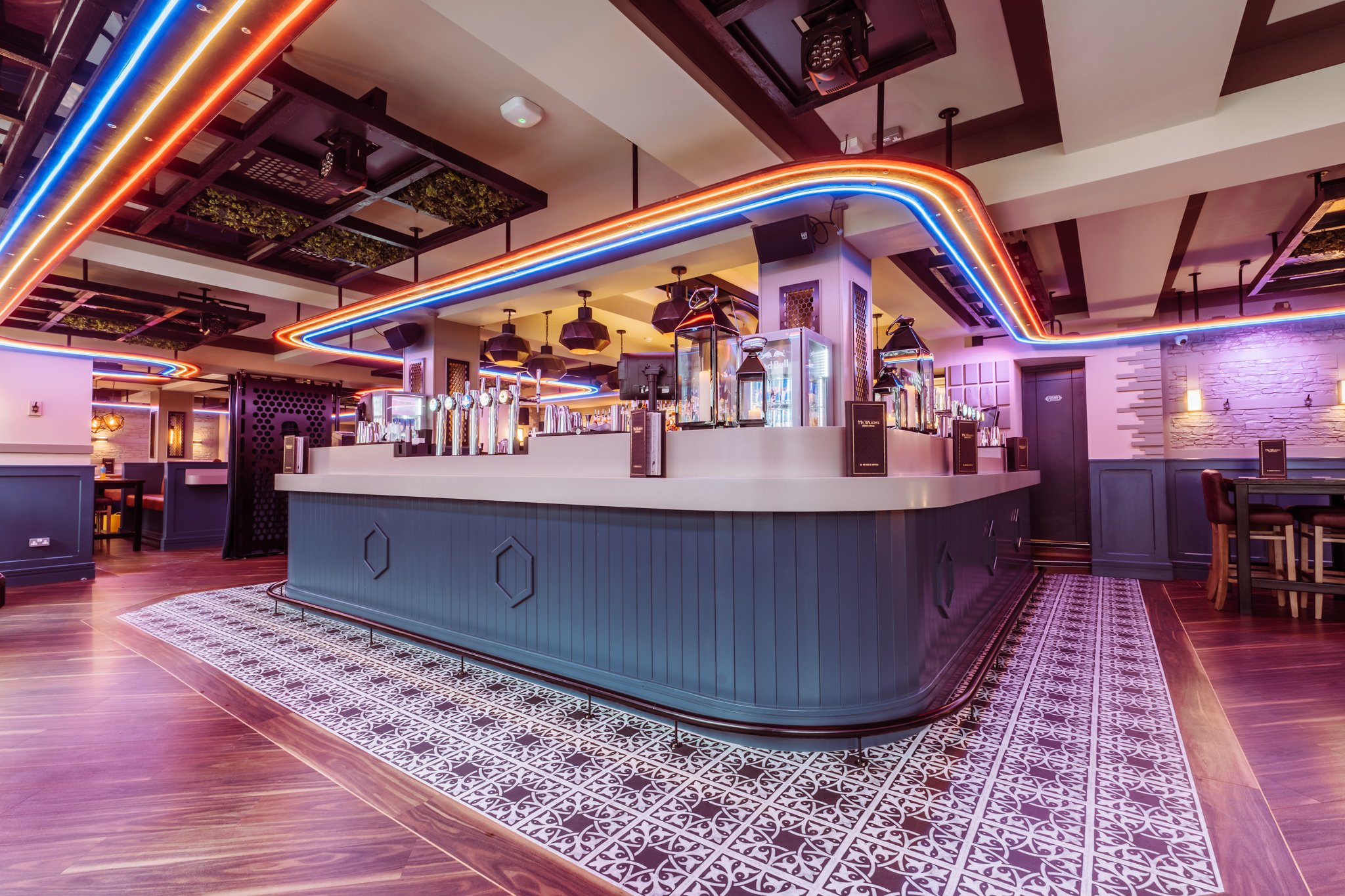 The bar at Mr Wilson's.