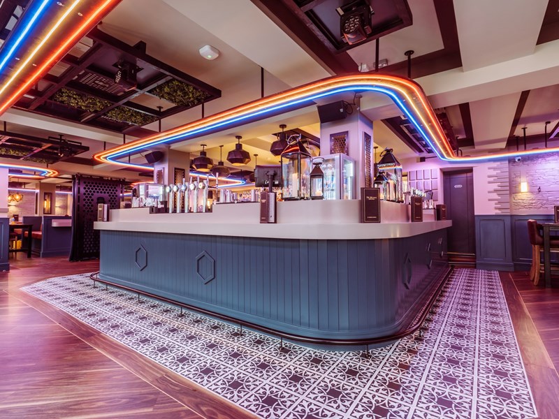 The bar at Mr Wilson's.