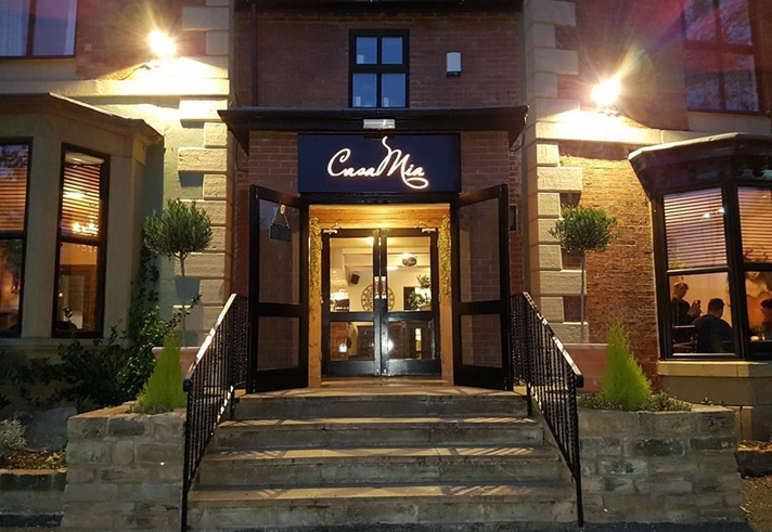 Front view of The Dalbury & Palmer Hotel showing the building and entrance.